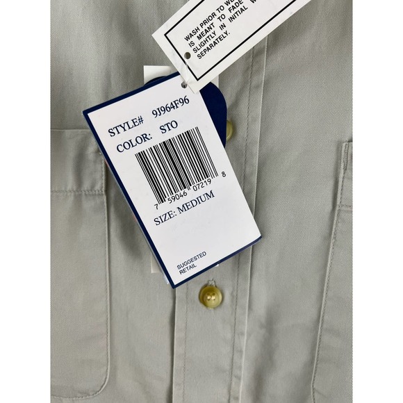 Vintage 90's Bugle Boy Classics Mens Medium New Short Sleeve Shirt Top NWT Sears - Picture 5 of 8